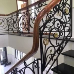 Mẫu thiết kế cầu thang sắt mỹ thuật - AH0119 - hình 2