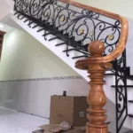 Mẫu thiết kế cầu thang sắt mỹ thuật - AH0119 - hình 3