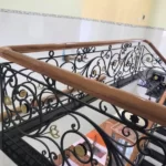 Mẫu thiết kế cầu thang sắt mỹ thuật - AH0119 - hình 4