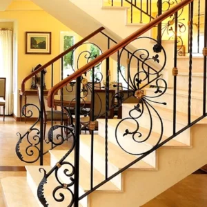 Mẫu thiết kế cầu thang sắt mỹ thuật - AH0108