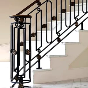 Mẫu thiết kế cầu thang sắt mỹ thuật - AH0118 - Mái Che Miền Nam