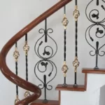 Mẫu thiết kế cầu thang sắt mỹ thuật - AH0120