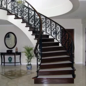 Mẫu thiết kế cầu thang sắt mỹ thuật - AH0121