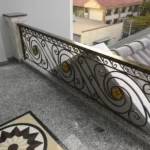 Mẫu thiết kế lan can sắt mỹ thuật - AH0213