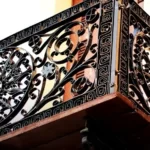 Mẫu thiết kế lan can sắt mỹ thuật AH0224
