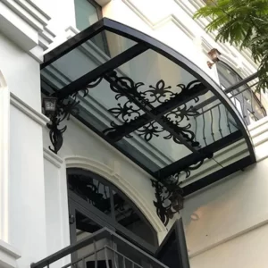 Mẫu thiết kế mái che sắt mỹ thuật - AH0401