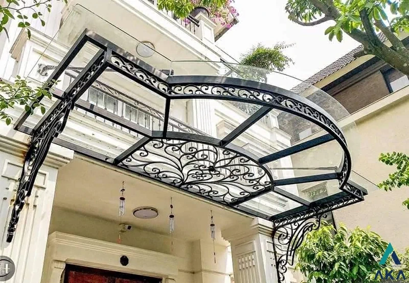Thi công mái hiên sắt nghệ thuật Bình Thạnh