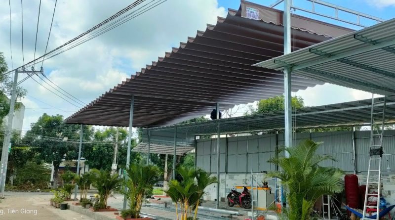 Bạt che nắng sân vườn