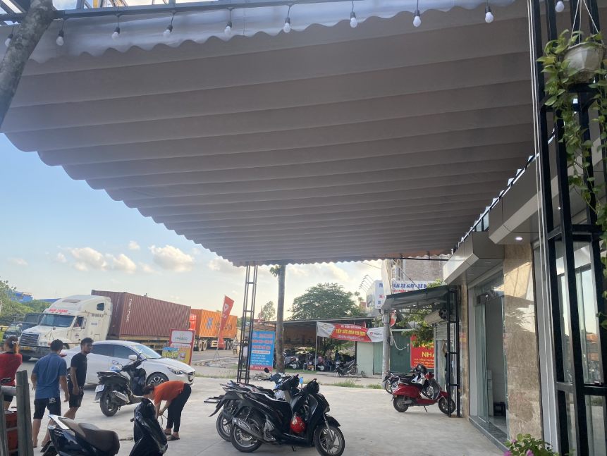 bạt kéo ngoài trời