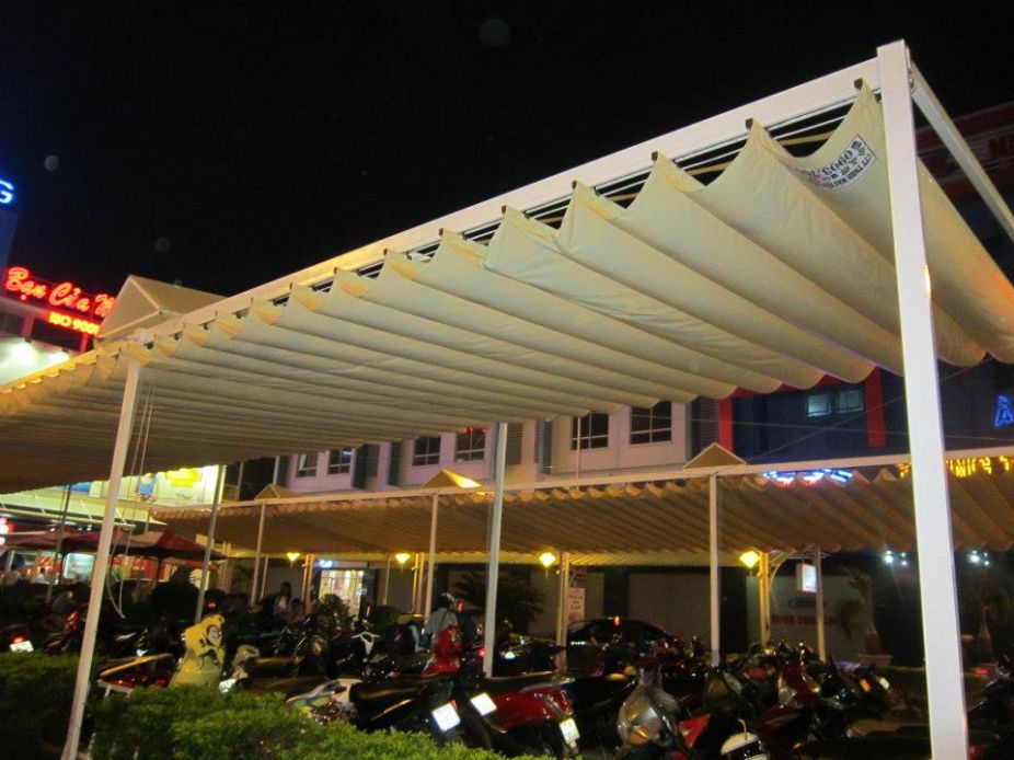 Lắp đặt mái xếp tại Cao Bằng