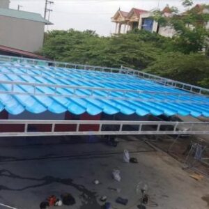 Lắp đặt mái xếp tại Thái Nguyên