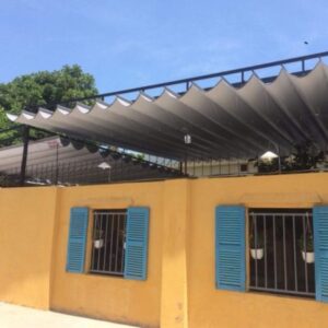 Lắp đặt mái xếp tại Tuyên Quang