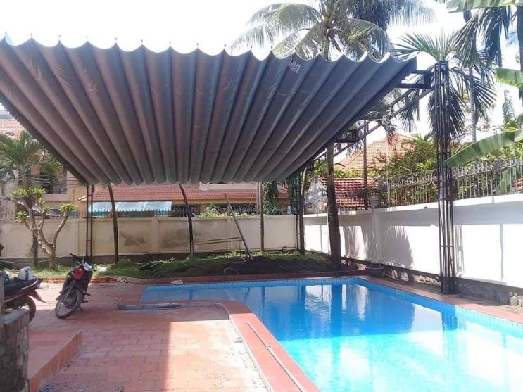 Mái xếp, mái che di động bể bơi, hồ bơi