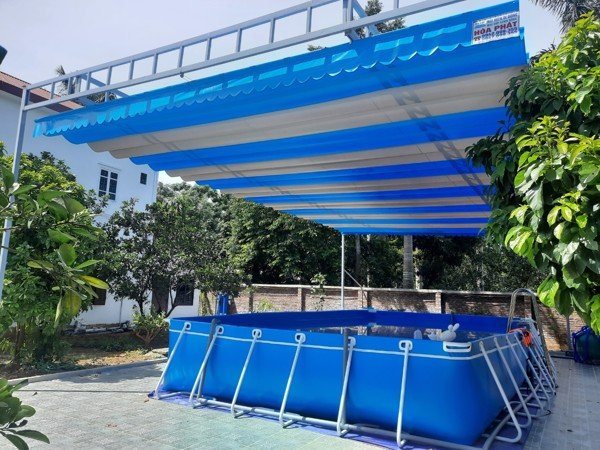 Mái xếp, mái che di động bể bơi, hồ bơi